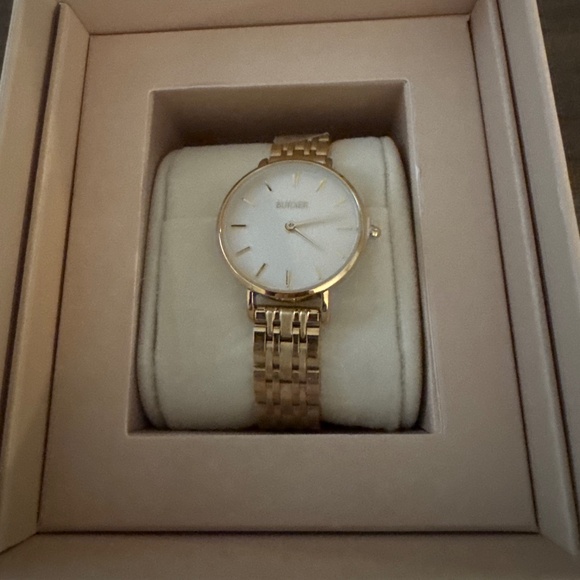 Burker Accessories - Burker gold stainless steel watch, New